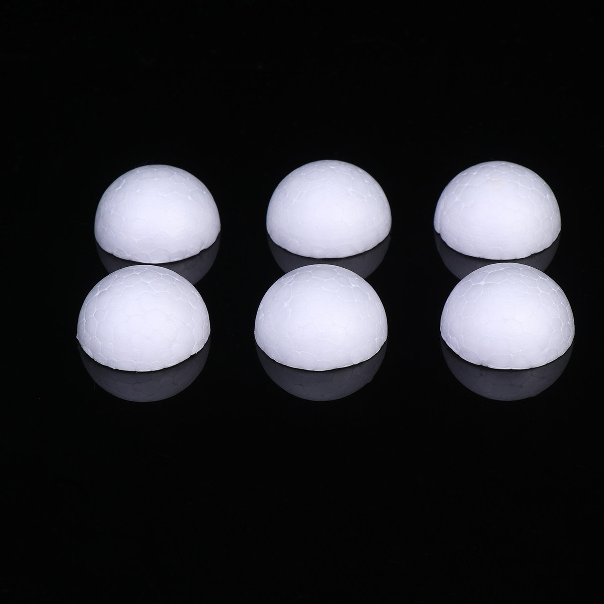 Painting Supplies - 50Pcs 5.6cm White Foam Semicircle Balls