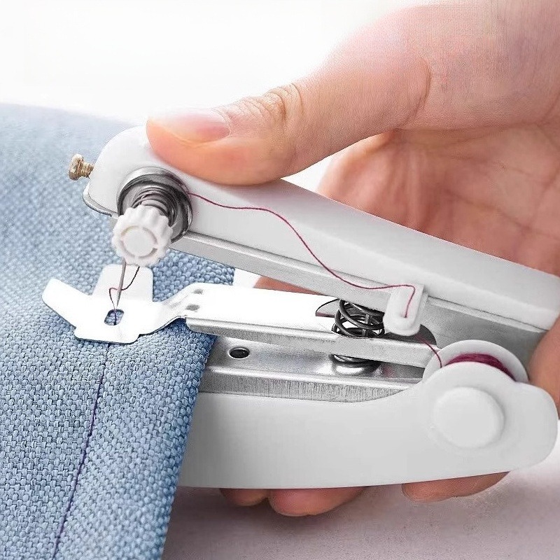 Mini Electric Sewing Machine Handheld - 1pc White Portable Mini Sewing Machine