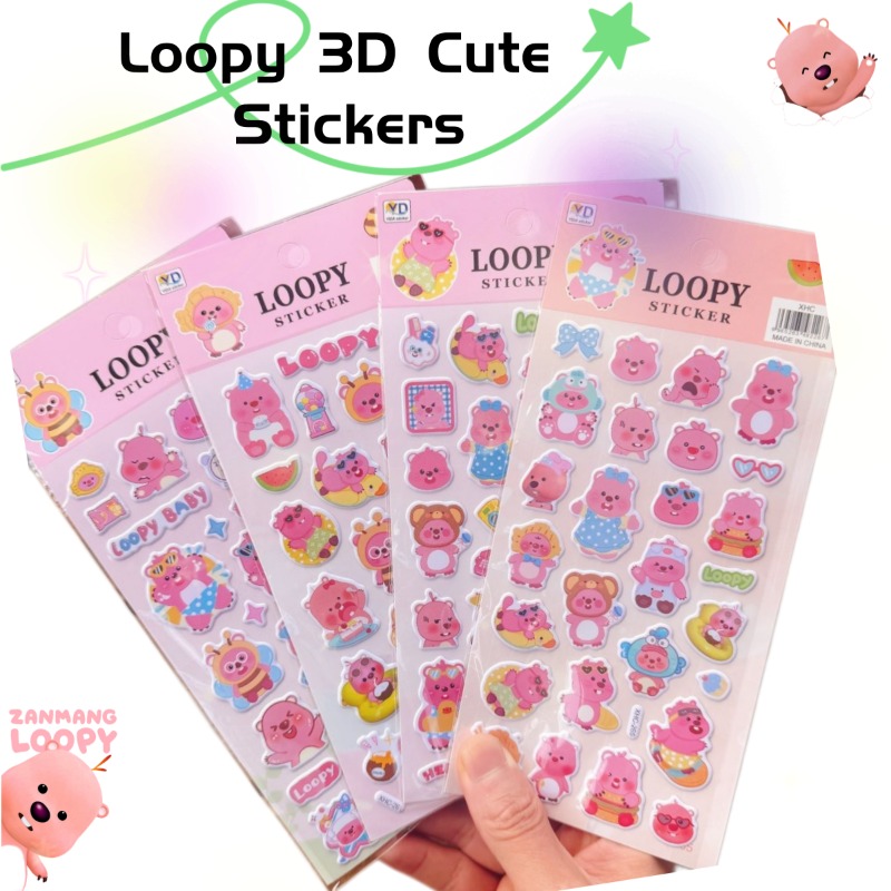 Scrapbooking - New Pororo Anime Cute Loopy 3D