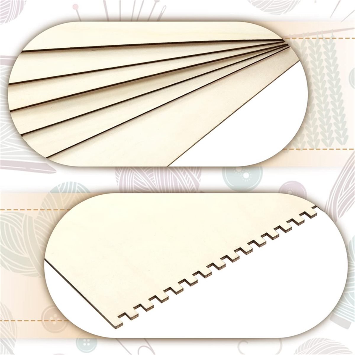 18 Pcs Beginners Wooden Notche - Craft Tools recension och pris
