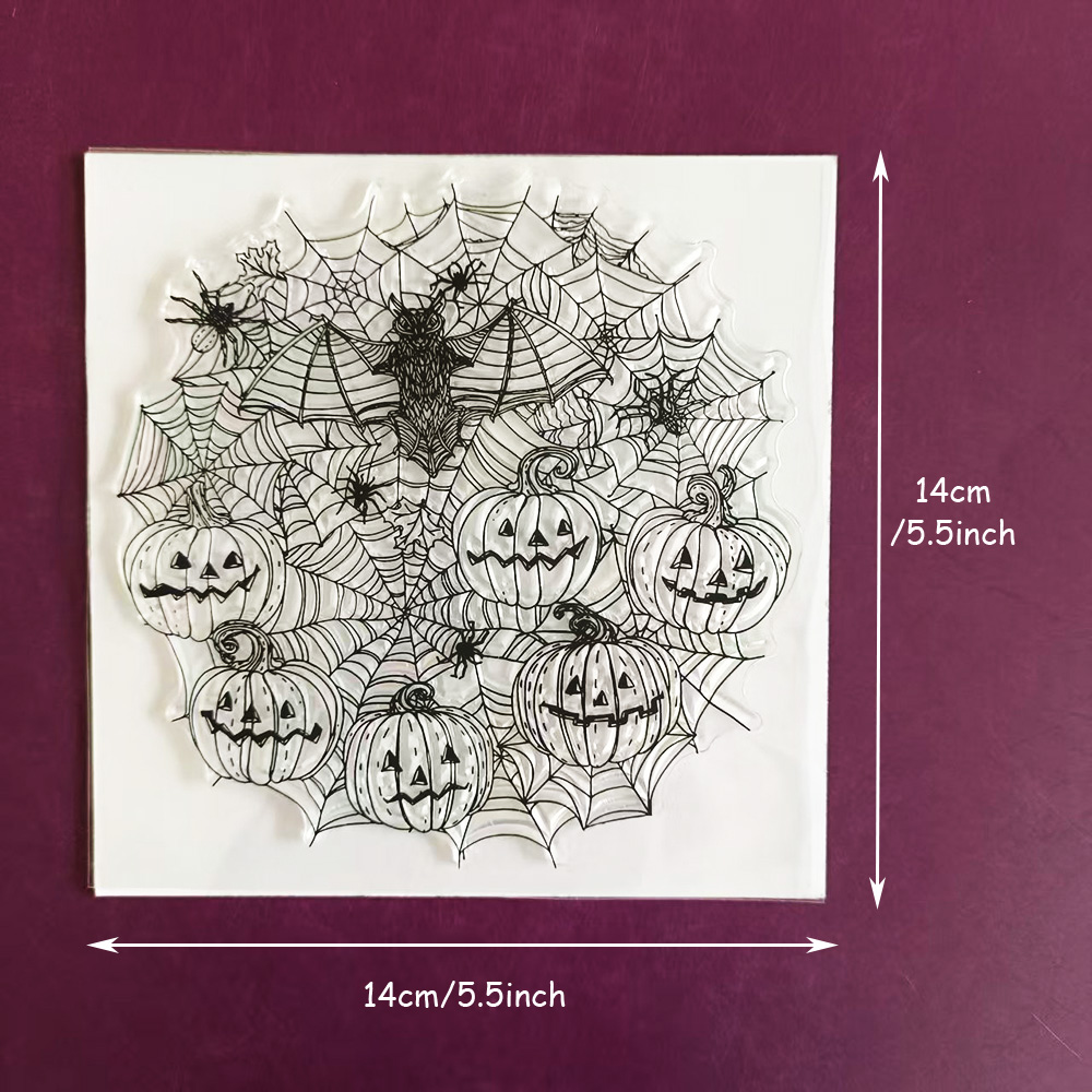Halloween Theme Clear Stamps,  - Clear Silicone Stamps For Card Making recension och pris