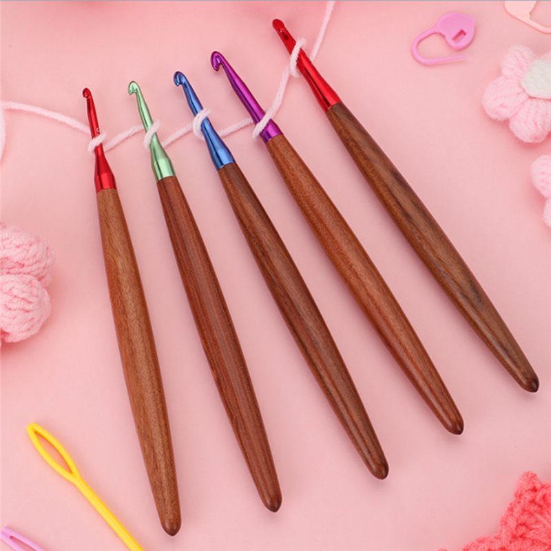 A11E-Crochet Hooks Set, Ergono - Wooden Crochet Hooks Ergonomic Handle recension och pris