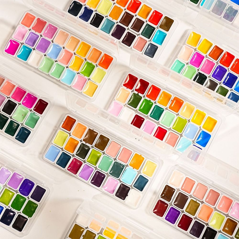 24 Colors Watercolors Paint Se - Watercolor Paint Set Solid Pigment recension och pris