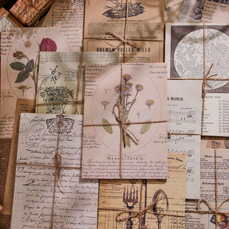 30Pcs Vintage Scrapbooking Pap - Vintage Junk Journal Scrapbooking Paper recension och pris