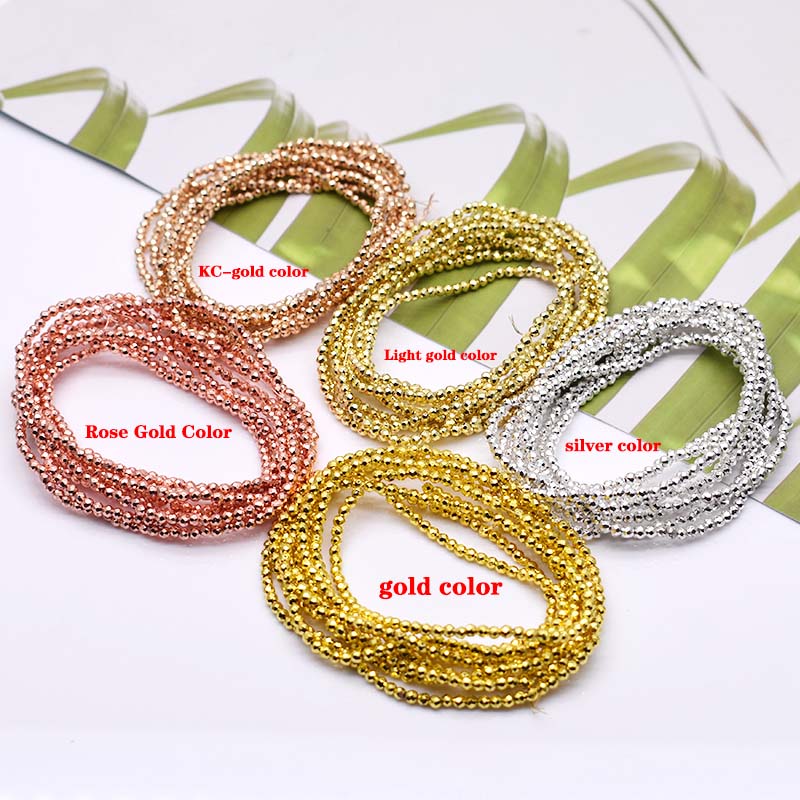 2mm 200pcs Gold Color Crystal  - Glass Seed Beads 2Mm Jewelry Making recension och pris