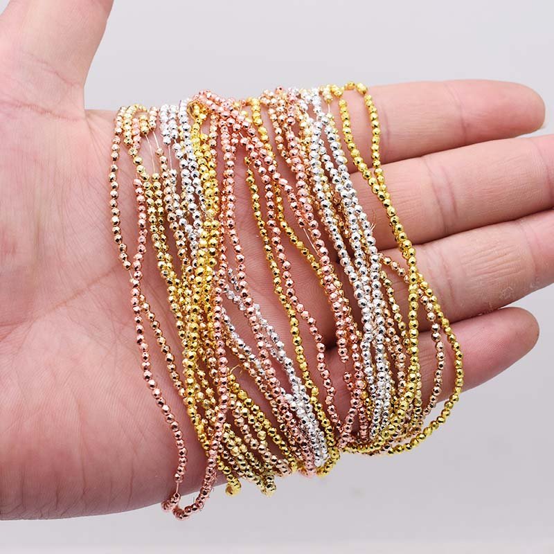 2mm 200pcs Gold Color Crystal  - Glass Seed Beads 2Mm Jewelry Making recension och pris