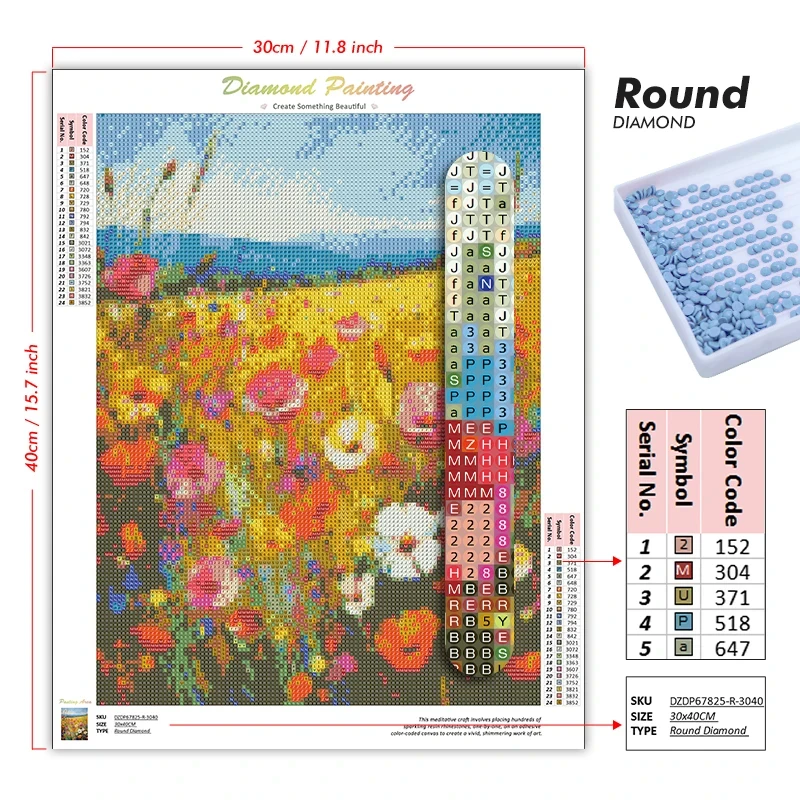 5D DIY Diamond Painting Kit Ma - 5D Diamond Painting Kit Full Drill recension och pris