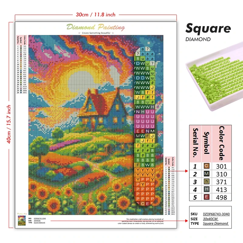 5D DIY Diamond Painting Kit Ma - 5D Diamond Painting Kit Full Drill recension och pris