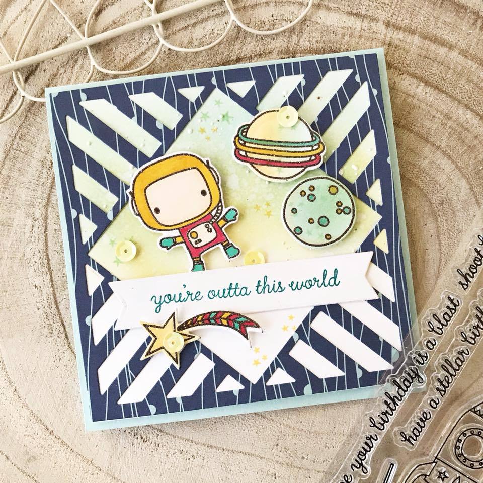 Astronaut In Space Transparent - Clear Silicone Stamps For Card Making recension och pris