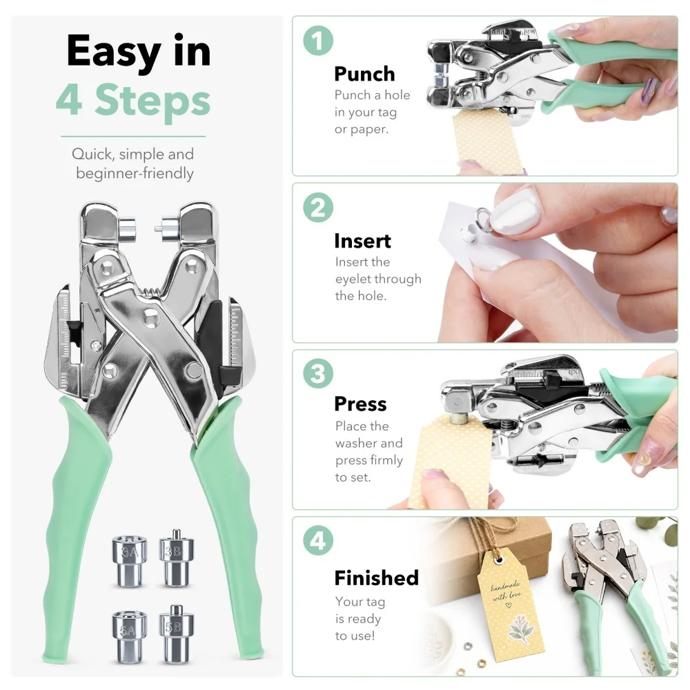 Grommet Tool Kit Handheld Hole - Sewing recension och pris