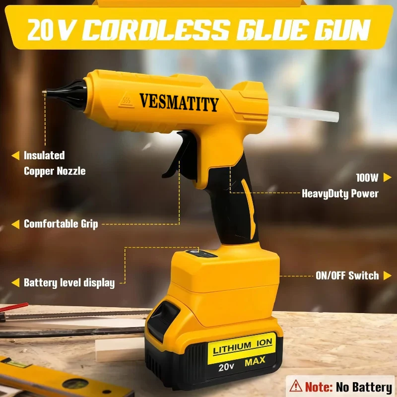 Cordless Electric Handheld Hot - Hot Melt Glue Gun Cordless recension och pris