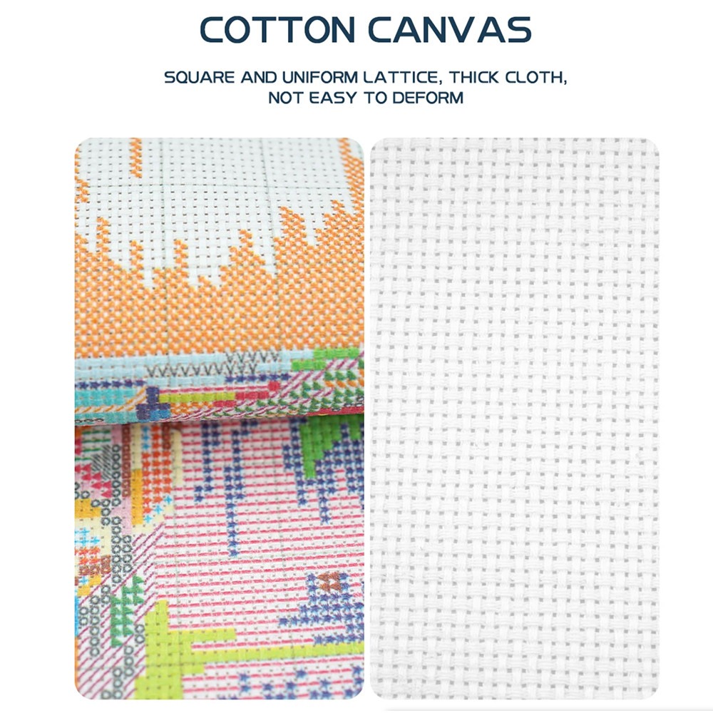 News Pre-Printed Cross Stitch  - Cotton Embroidery Thread Skeins recension och pris