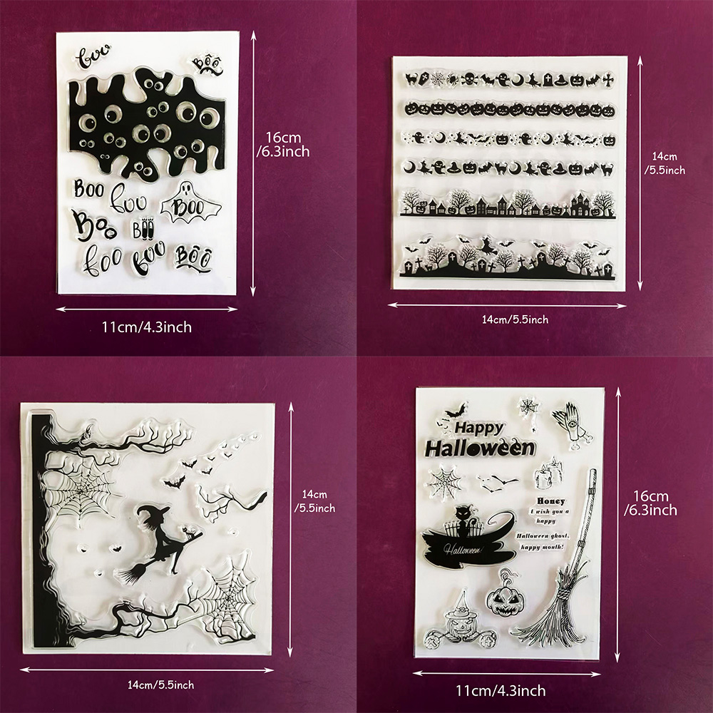  Halloween Clear Silicone Sta - Clear Silicone Stamps For Card Making recension och pris