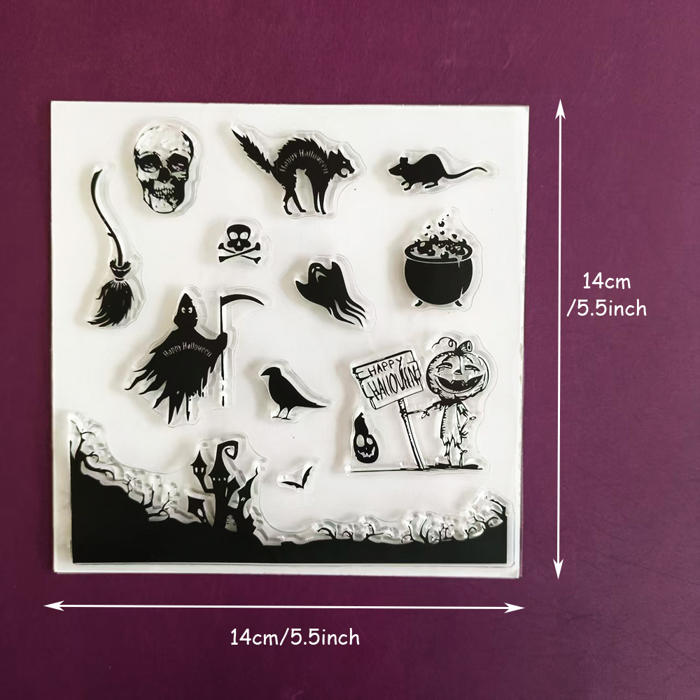  Halloween Clear Silicone Sta - Clear Silicone Stamps For Card Making recension och pris