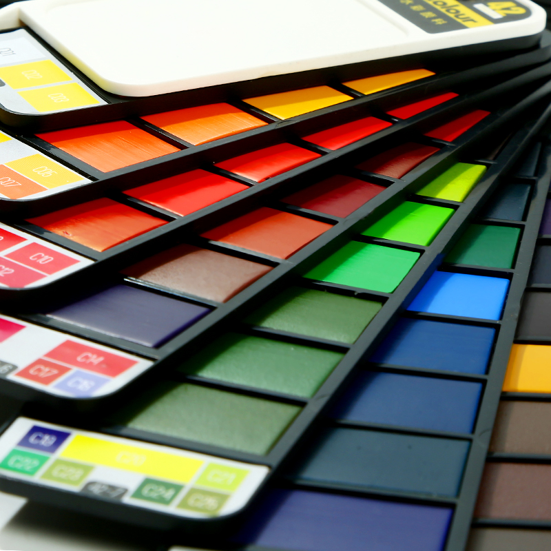 18/25/33/42 Colors Solid Water - Watercolor Paint Set Solid Pigment recension och pris