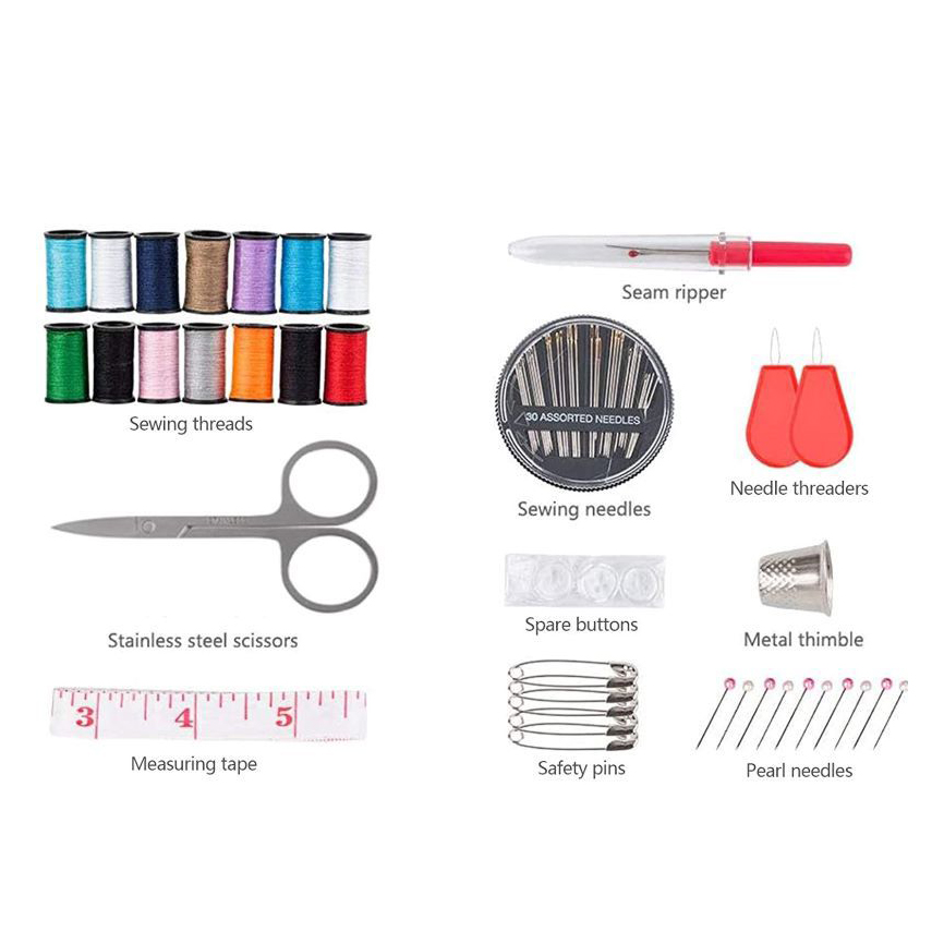 Sewing Kit Compact and Portabl - Cotton Embroidery Thread Skeins recension och pris