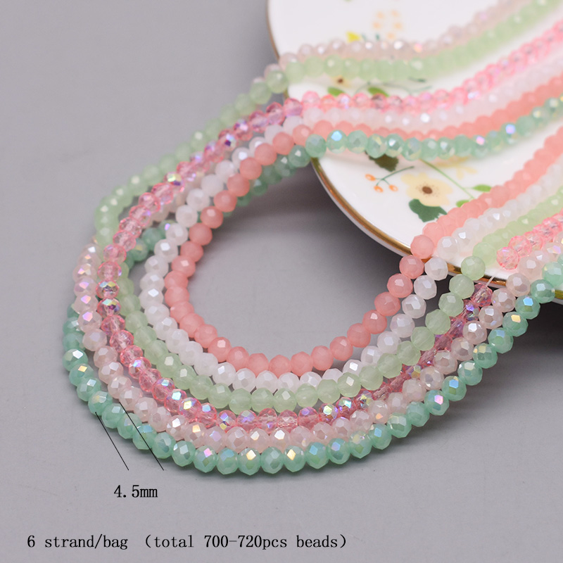 4mm Color scheme 6 strand/bag  - Glass Seed Beads 2Mm Jewelry Making recension och pris