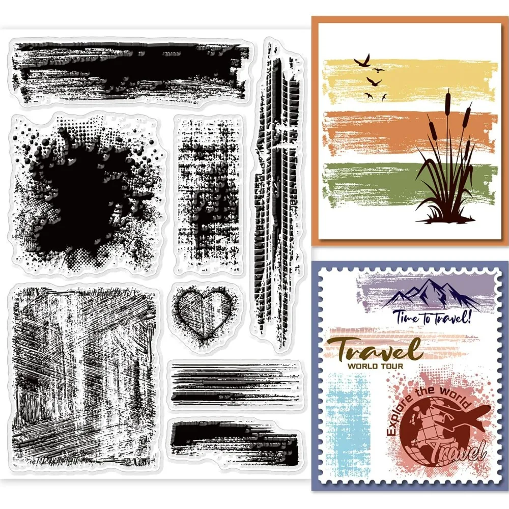 1pc Stain Background Clear Sta - Clear Silicone Stamps For Card Making recension och pris