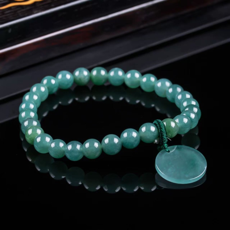 Natural Jadeite Blue Water Not - Beading recension och pris