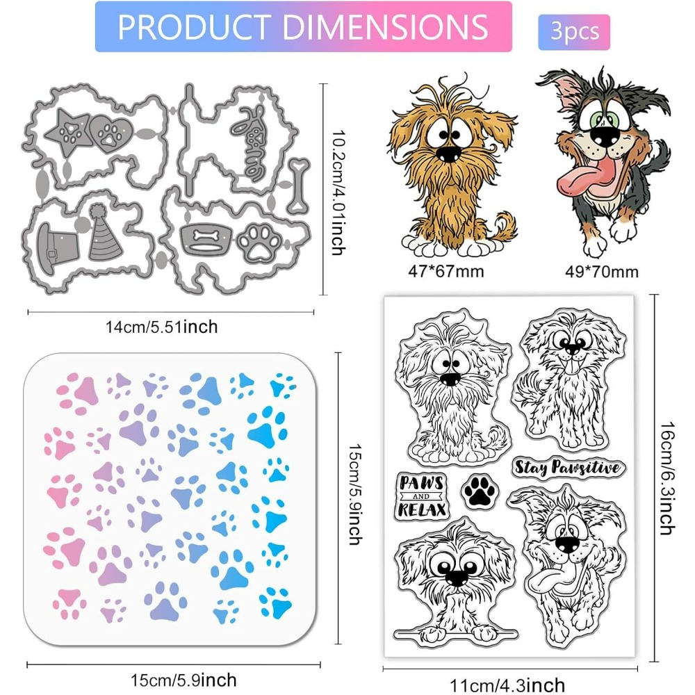 Comic Dog Clear Silicone Stamp - Clear Silicone Stamps For Card Making recension och pris