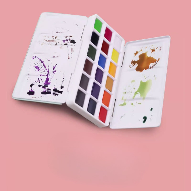 18 Colors Solid Watercolor Pai - Watercolor Paint Set Solid Pigment recension och pris