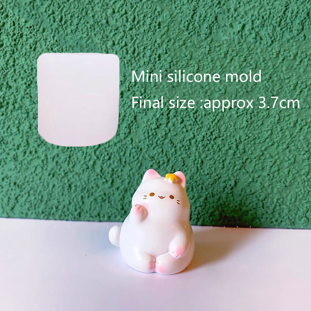 3D Cat Silicone Mold Set Plast - Silicone Epoxy Resin Molds Set recension och pris