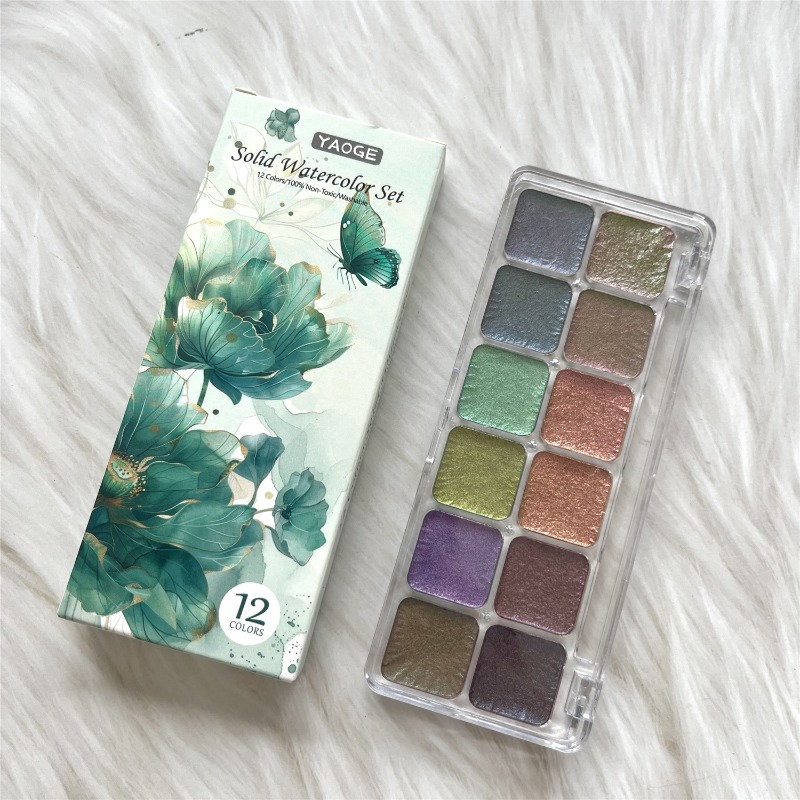 Chameleon Solid Watercolor Pai - Watercolor Paint Set Solid Pigment recension och pris