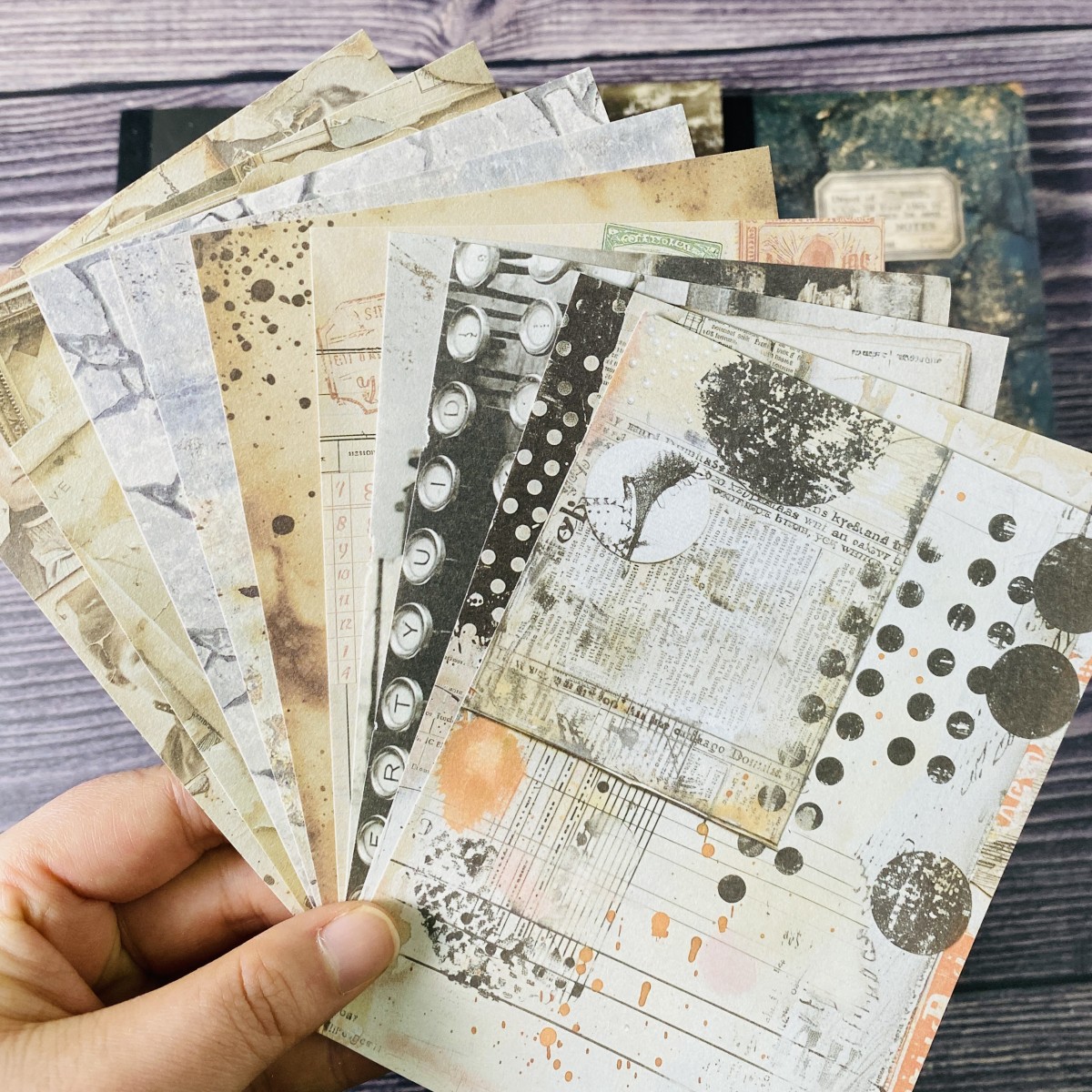 100sheets Vintage Scrapbook Pa - Vintage Junk Journal Scrapbooking Paper recension och pris