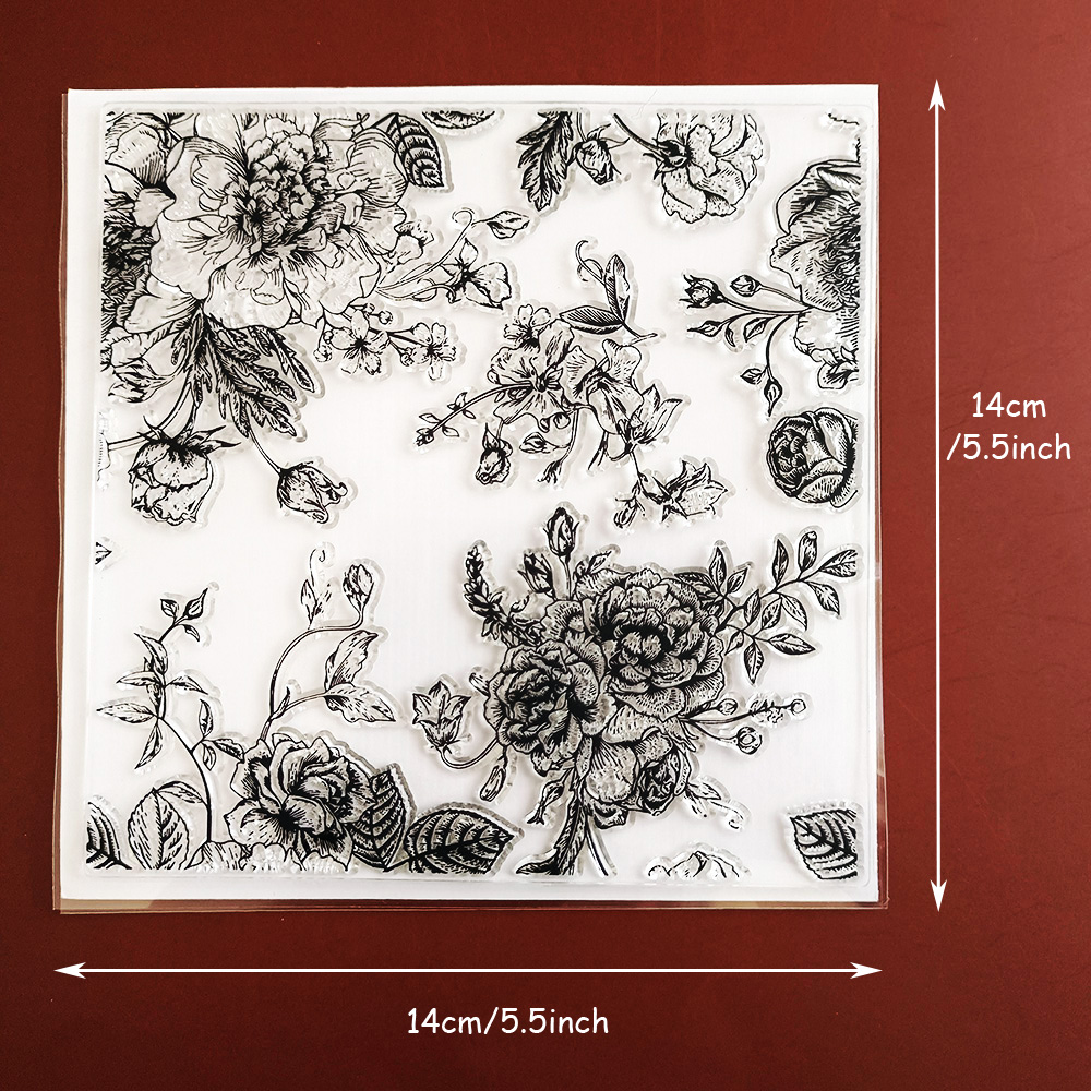 Vintage Floral Dandelion Paisl - Clear Silicone Stamps For Card Making recension och pris