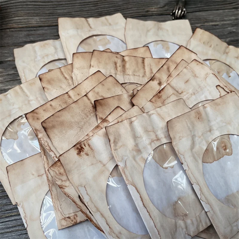 5 Pieces Vintage Coffee Dyed T - Vintage Junk Journal Scrapbooking Paper recension och pris