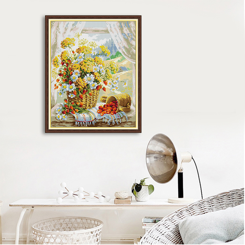 Stamped Cross Stitch Kit Canva - Cross Stitch Stamped Kits Beginners recension och pris
