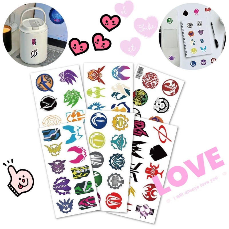 60 Sheets Kamen Rider Logo Sti - Scrapbooking recension och pris