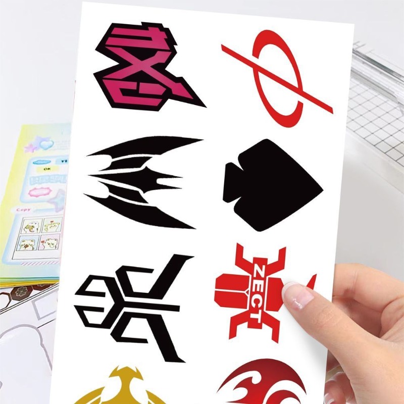 60 Sheets Kamen Rider Logo Sti - Scrapbooking recension och pris